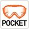 Goggles pocket