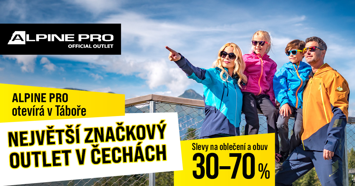ALPINE PRO otevírá v Táboře největší značkový outlet v Čechách